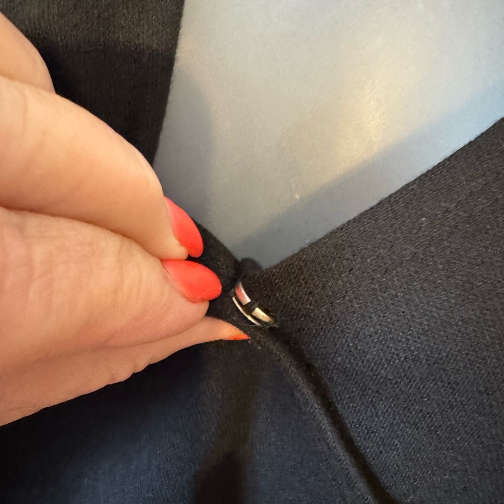 NWT  Belle Du Jour Black Mock Wrap Top   MEDIUM    #3 - Picture 6 of 11